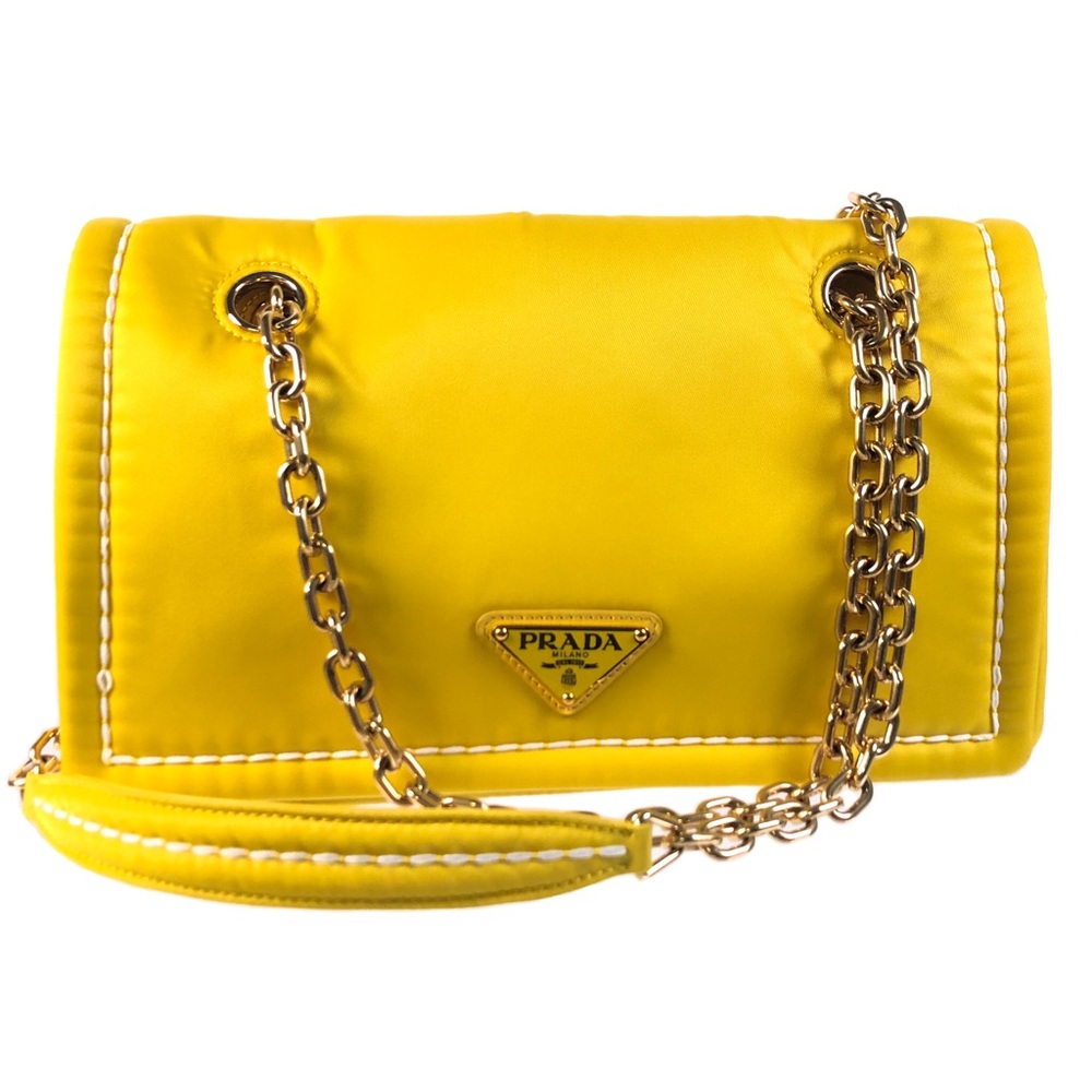 NEW PRADA Pattina Chain Flap Crossbody Bag